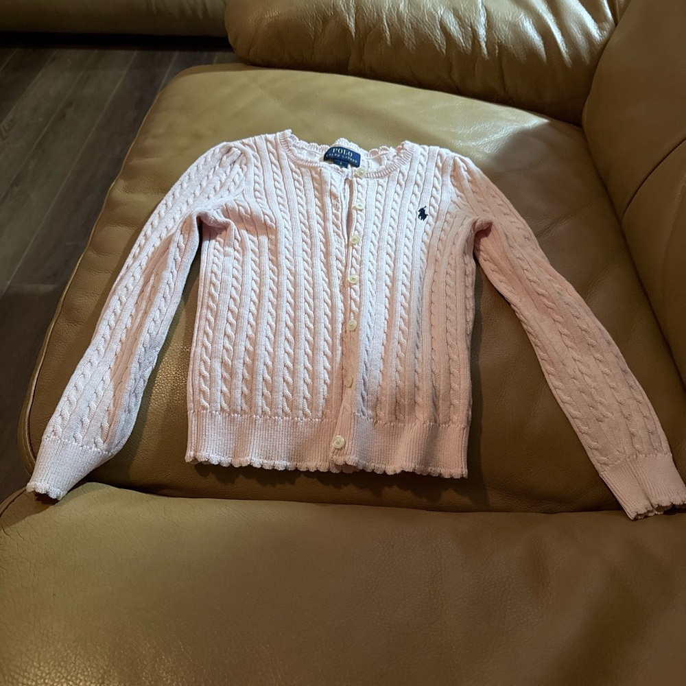 Polo by Ralph Lauren Light Pink Cable Knit Sweater